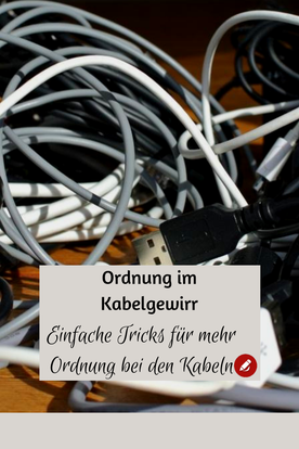 Ordnung im Kabelgewirr - Einfache Tricks für mehr #Ordnung bei den Kabeln