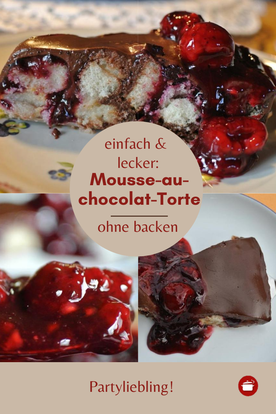 Mousse au chocolat Torte #torteohnebacken #mousseauchocolat #orgaBine