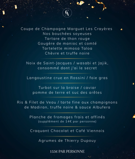 Menu du 31 décembre
