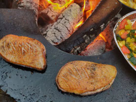 Wijn en Barbecue Eend en Pinot Noir