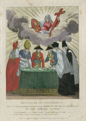 Signature du concordat : Source gallica.bnf.fr