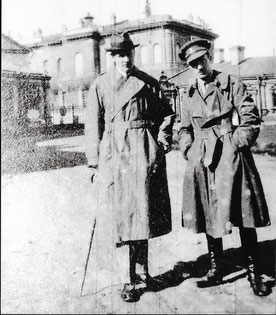 Capt Denis Garstin (right) in Russia