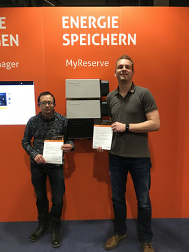 Kai Lippold und Tobias Barth bei Solarwatt in Dresden