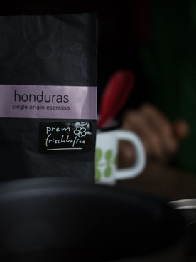 Honduras single origin Kaffeeverpackung prem frischkaffee