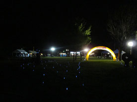 夜のみのわ天竜公園がライブ会場に。