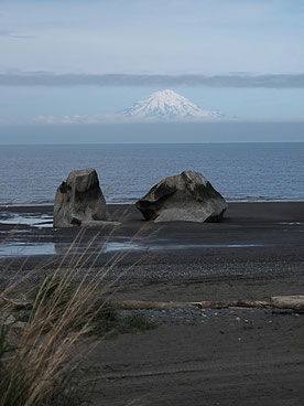 Clam Gulch Beach and Mnt. Redoubt