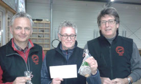 Siegerteam JürgenD., Ralf und Jürgen G. (v.l.)