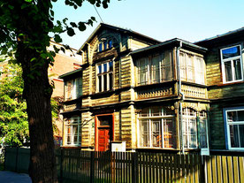 historische Holzhäuser