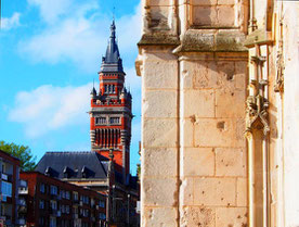 Rathaus-Turm in Dunkerque