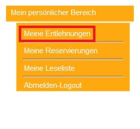 Die Ausleihe kann selbständig online um 1 Woche verlängert werden!