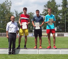 2. Platz Weitsprung, männl. Jugend: Florian Schulze