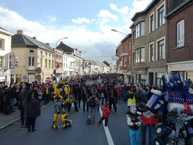 transformers carnaval belgique manage animation robot