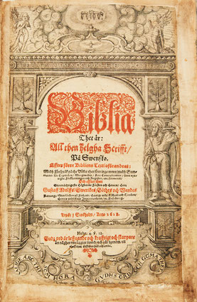 Gustav II Adolf Bible 1618 title page