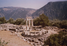 Delphi-orakel-Griekenland-heilig-ruïnes