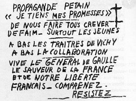 Graffiti Résistance 1943