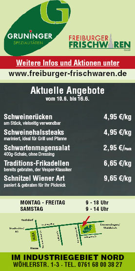 Gruninger Spezialitäten-Shop. Frühlingsangebote