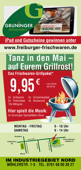 Gruninger Spezialitäten-Shop. Frühlingsangebote