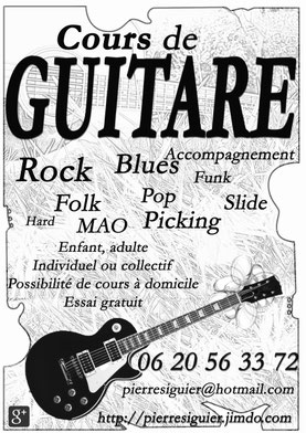 Cours de guitare à Béziers - Pierre Siguier Cours de guitare à Béziers - Pierre Siguier