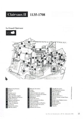 Plan de l'Abbaye médiévale (1135-1708) © La vie en Champagne.