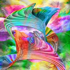 Eine bunte abstrakte Farbwelt