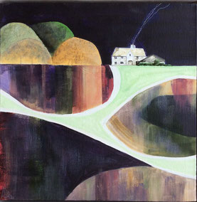 The Road Home - Acrylic by Gill Ashley