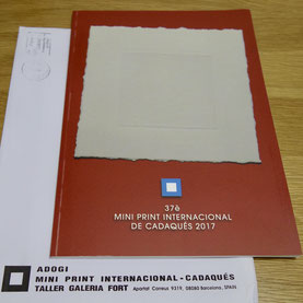 カダケスミニプリント、the Mini Print International of Cadaqués