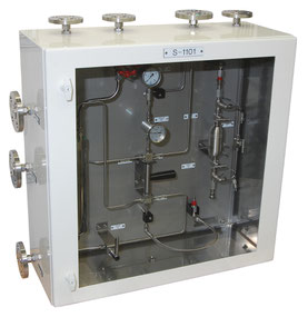 Mechatest Gas Sampling Solution in Sample Cabinet