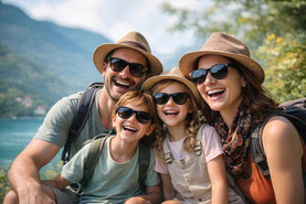 Optiker richtet Brille