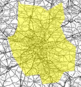 Carte multiplex Paris intermédiaire, canal 6D