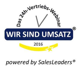 Wir sind Umsatz 2016 powered by SalesLeaders (Logo)