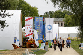 Der Mittelmark-Pavillon auf dem Packhof-Gelände in Brandenburg (Havel).