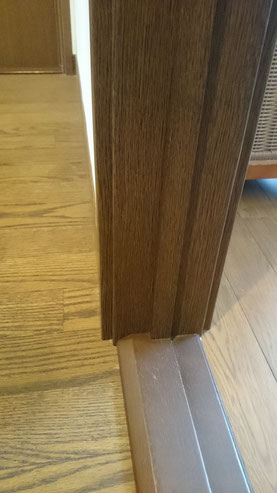 ドア枠えぐれキズリペア補修