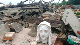 demolished church in China reveals religious prosecution of Christians and Muslims
