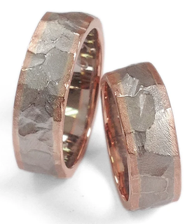 Trauringe "Gold Facette" von Elke Schmid