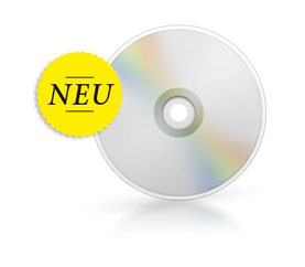 Bildbeschreibung: Ein CD-Rohling mit dem Hinweis "Neu"