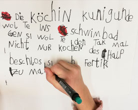 Der Text zur Köchin Kunigunde entsteht