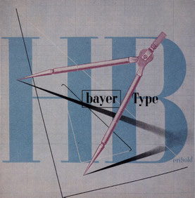 Vorprobe zur bayer-Type, 1933? Entwurf: Herbert Bayer zugeschrieben