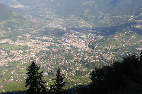 Blick auf Meran von oben