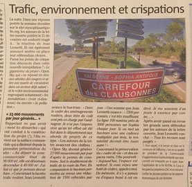 Trafic, environnement, surfaces commerciales.