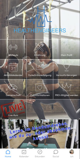 Healthengineers Online Betreuung Training App