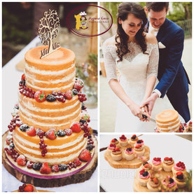 Naked Cake eindhoven, cupcakes eindhoven, bruidstaart eindhoven, rustieke taart en cupcakes, taart met vers fruit, cupcakes met vers fruit