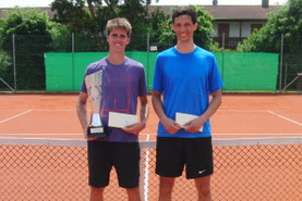 Turniersieger Albert Wagner und Finalist Blaz Seric