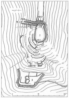 東の古城跡概要図