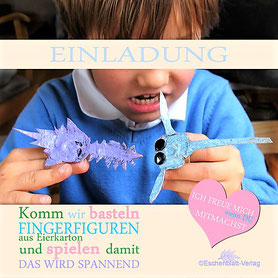 Fingerfiguren mit Kindern aus Eierkartons basteln