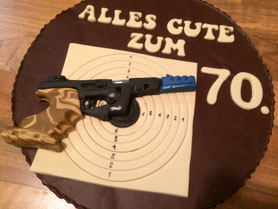 Luftpistole mit Zielscheibe