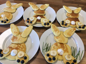 Osterfrühstücksidee Pancakes