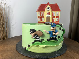 Dieb und Polizei