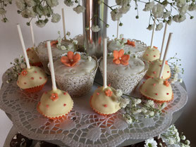 Cupcakes, vintage, aprikot