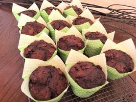 Chocolate Cupcakes in Tulpenförmchen