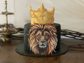 Löwen König Torte